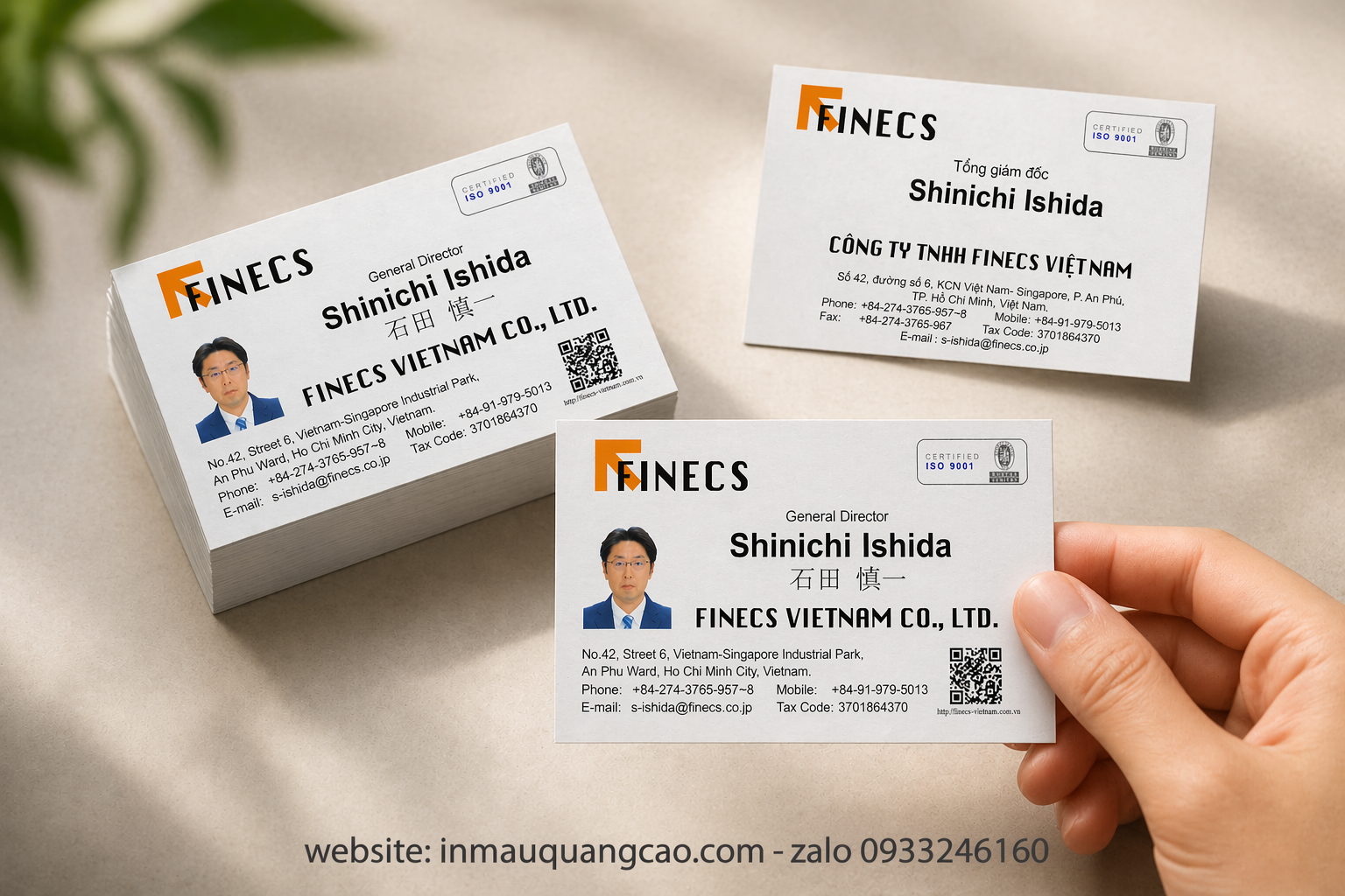 Mẫu card visit cty đẹp - in card visit Bình Dương